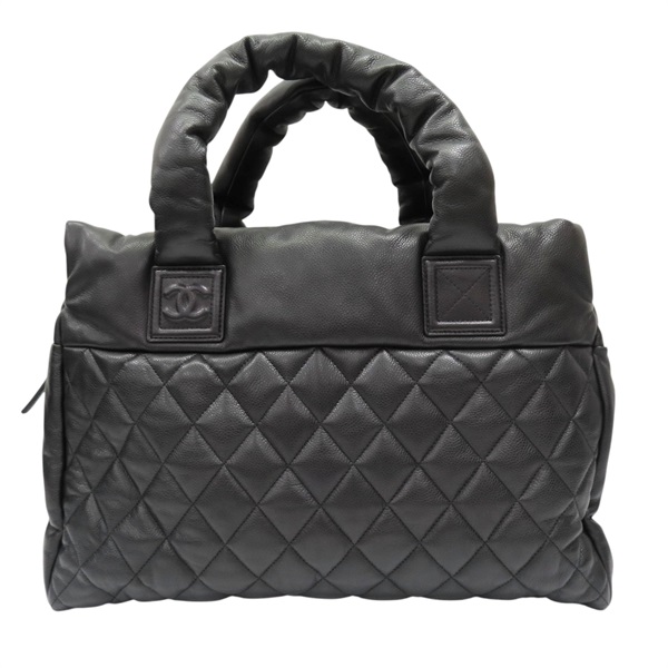 黑色 牛皮 COCO Cocoon MM 手提 空氣包 A48619