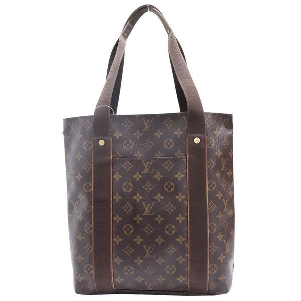 棕色 原花 帆布 Cabas Beaubourg 肩背包【LOUIS VUITTON LV 路易威登】 M53013
