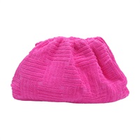 粉色 棉布  手拿包【BOTTEGA VENETA BV 寶緹嘉】