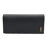 黑色 牛皮 Monogram Continental 長夾【SAINT LAURENT YSL 聖羅蘭】 635542