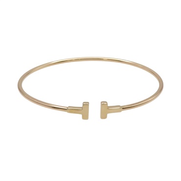 18K玫瑰金 T Wire 手環【Tiffany & Co 蒂芬妮】