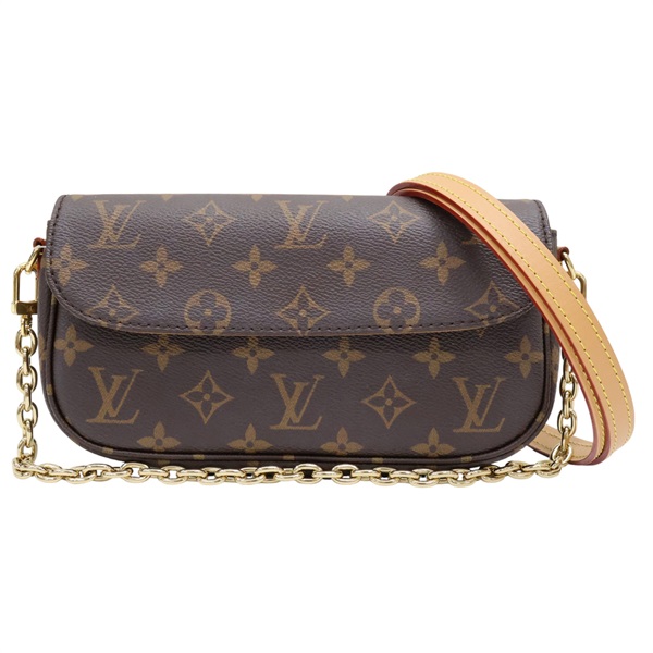 棕色 原花 帆布 Wallet on Chain Ivy 肩背包【LOUIS VUITTON LV 路易威登】 M81911