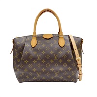 棕色 原花帆布 Turenne MM 兩用包【LOUIS VUITTON 路易威登】 M48814