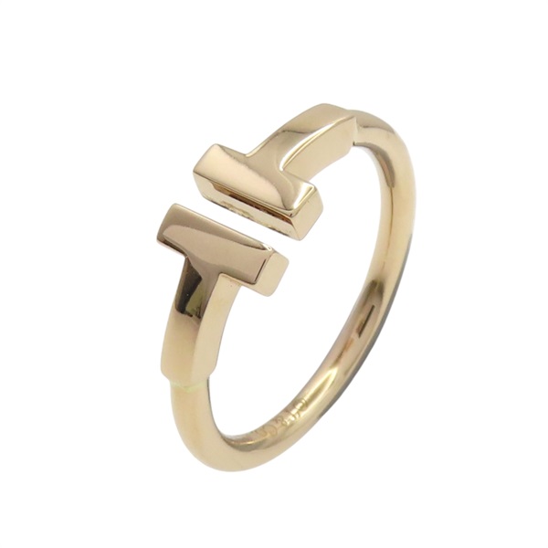 18K玫瑰金 T Wire 戒指【Tiffany & Co 蒂芬妮】