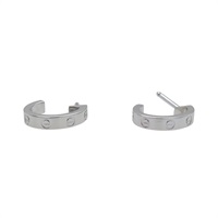 18K白金 LOVE 環形耳環 B8028900【Cartier 卡地亞】 B8028900