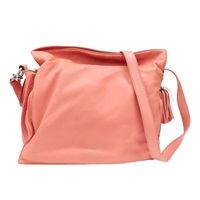 橘粉色 羊皮 斜背包 肩背包【LOEWE 羅威】 380.82.E16