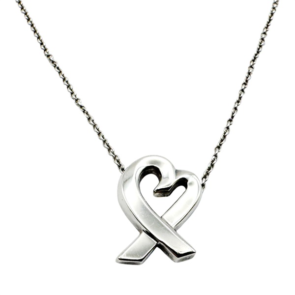 925純銀 Paloma Picasso Loving Heart 鏈墜 項鍊【Tiffany & Co 蒂芬妮】