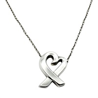 925純銀 Paloma Picasso Loving Heart 鏈墜 項鍊【Tiffany & Co 蒂芬妮】