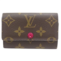 棕色 原花帆布 Multicles 6 鑰匙包 刻字 M60701【LOUIS VUITTON LV 路易威登】 M60701