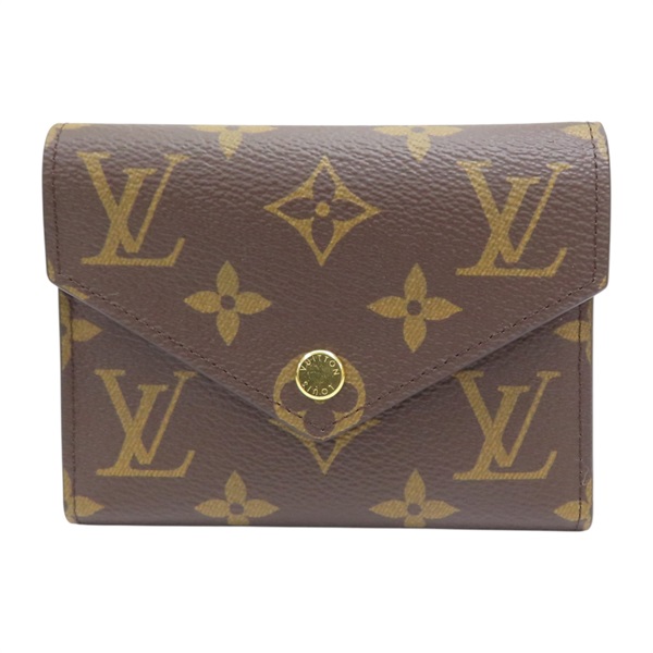 棕色 原花帆布 Victorine 三折短夾 M41938【LOUIS VUITTON LV 路易威登】 M41938