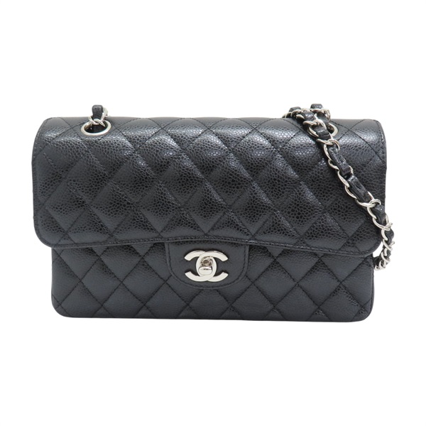 黑色 荔枝紋 牛皮 鍊帶 COCO 23 肩背包 A01113【CHANEL 香奈兒】 A01113