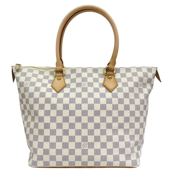 白色 棋盤格帆布 Saleya MM 肩背包 N51185【LOUIS VUITTON LV 路易威登】 N51185