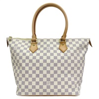 白色 棋盤格帆布 Saleya MM 肩背包 N51185【LOUIS VUITTON LV 路易威登】 N51185