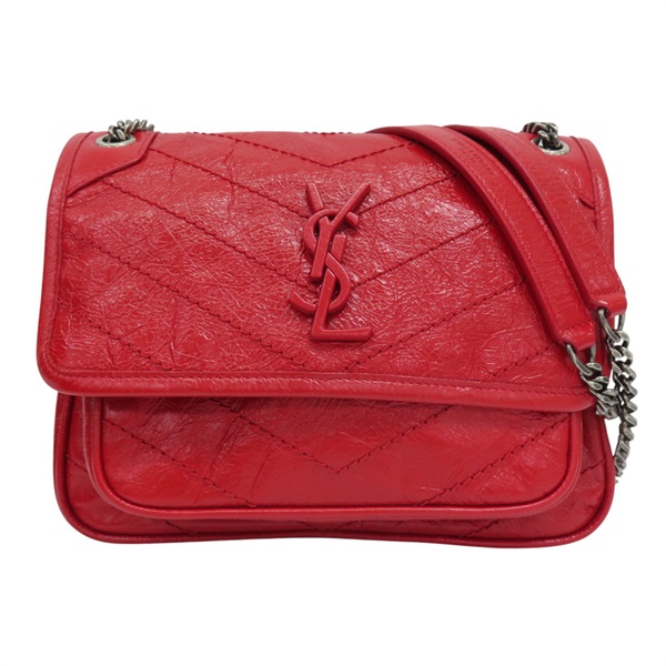 紅色牛皮 Baby Niki 肩背包 533037【SAINT LAURENT YSL 聖羅蘭】 533037