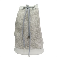 白色 緹花帆布 後背包【Dior 迪奧】