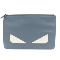 灰色 牛皮 手拿包【FENDI 芬迪】