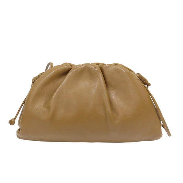 棕色羊皮 Mini Pouch 雲朵包 肩背包【BOTTEGA VENETA BV 寶緹嘉】