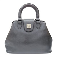 黑色 牛皮 Gianni Versace hand bag 手提包 裡口袋破損【 VERSACE 凡賽斯 】