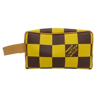 黃色 棋盤格 Locker Dopp Kit 手提包【LOUIS VUITTON LV 路易威登】 N40567