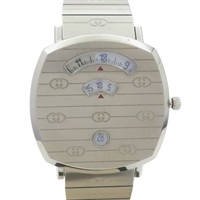 銀色錶盤 不鏽鋼 Grip 腕錶【GUCCI 古馳】 157.3