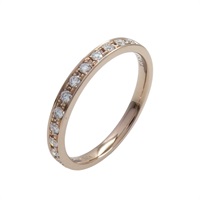 18K玫瑰金 鑽石 SPERANZA Half Eternity 戒指【TASAKI 田崎】 RDF571