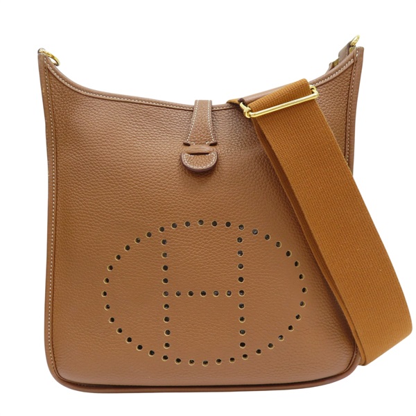 金棕色 Taurillon牛皮 Evelyne 29 肩背包 B刻 金扣【HERMES 愛馬仕】