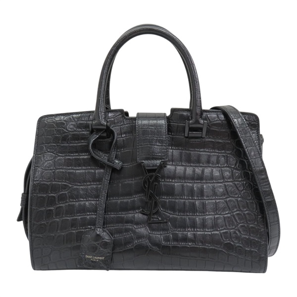 黑色牛皮 Baby Cabas 兩用包 [SAINT LAURENT YSL 聖羅蘭] 424868