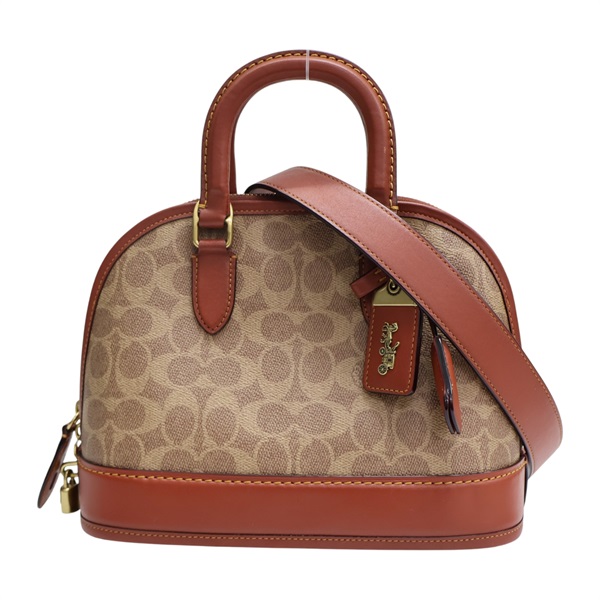 棕色 PVC帆布 兩用包【COACH 寇馳】 N82322 CC414