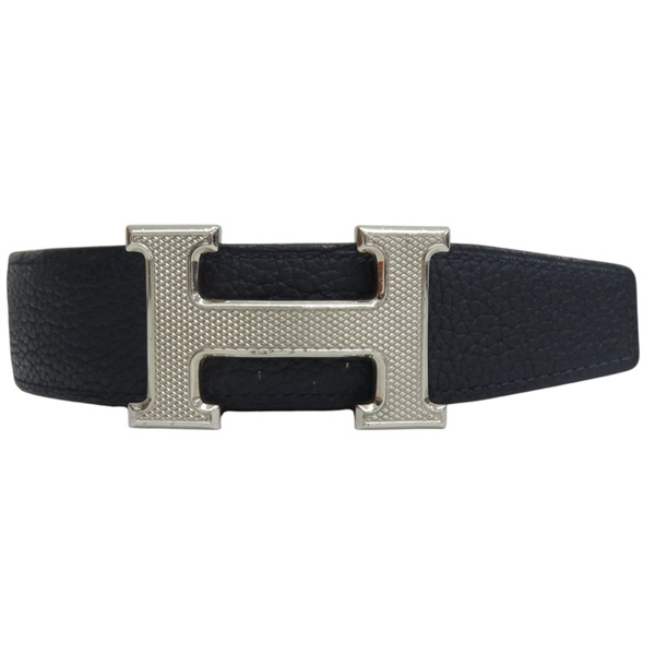 藍色牛皮 H 皮帶 Y刻 80CM【HERMES 愛馬仕】