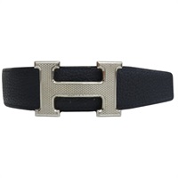 藍色牛皮 H 皮帶 Y刻 80CM【HERMES 愛馬仕】