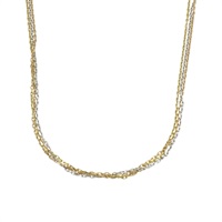 Trinity 三色金 18K 白金/黃金/玫瑰金 鍊條項鍊【Cartier 卡地亞】