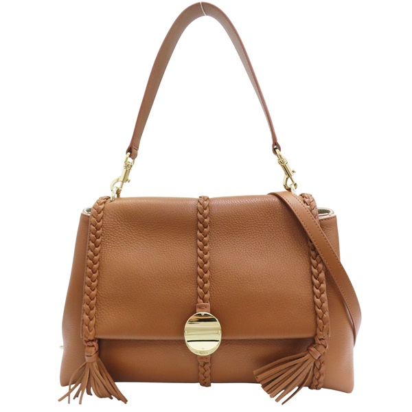 棕色 牛皮 两用包【Chloe 克羅伊】 CHC23US569K15247