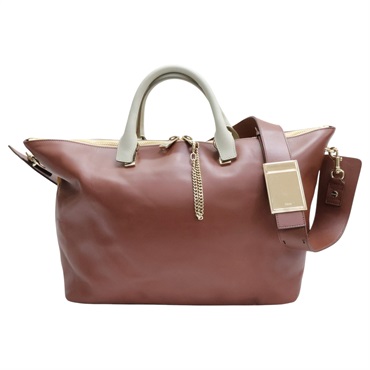 棕色 黃色 牛皮 BAYLEE 兩用包【Chloe 克羅伊】