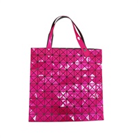 桃紅色 PVC 托特包 【BAO BAO ISSEY MIYAKE 三宅一生 】