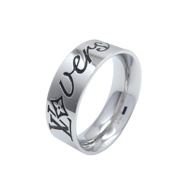 銀色金屬 Vers 戒指 L【LOUIS VUITTON LV 路易威登】 M1692L