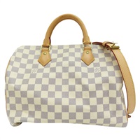 白色 棋盤格 帆布 Speedy Bandouliere 30 兩用包 N41373【LOUIS VUITTON LV 路易威登】 N41373