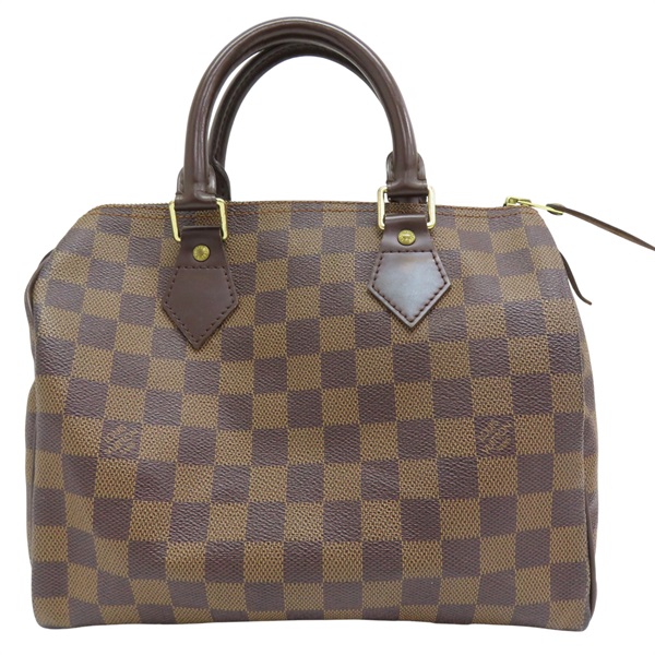 棕色 棋盤格 帆布 Speedy25 手提包【LOUIS VUITTON LV 路易威登】 N41532