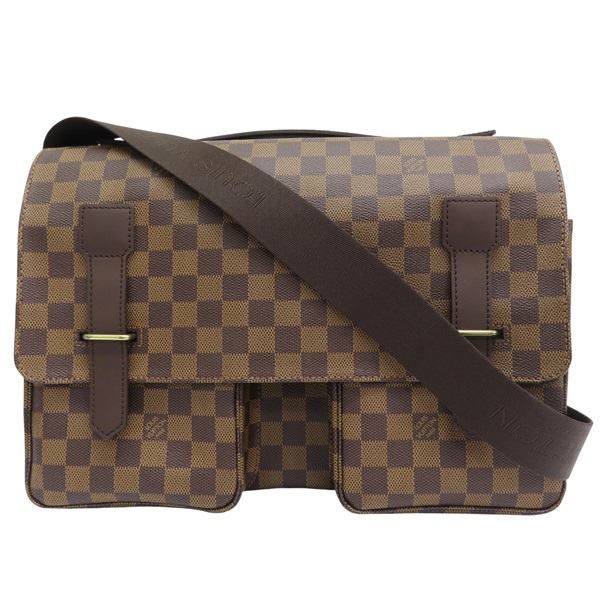 棕色 棋盤格 帆布 Broadway 肩背包 N42270【LOUIS VUITTON LV 路易威登】 N42270