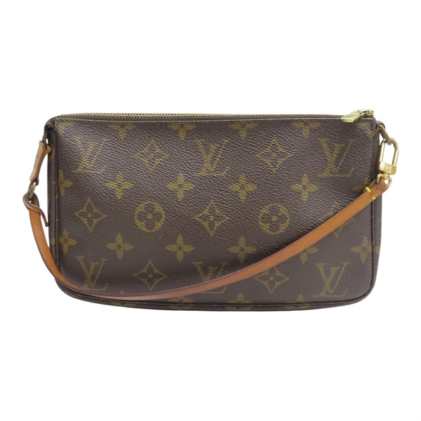 棕色 原花 帆布 Pochette Accessoires 肩背包 M40712【LOUIS VUITTON LV 路易威登】 M40712