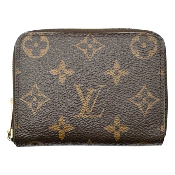 棕色 原花帆布 Zippy Coin Purse 拉鍊零錢包 M60067【LOUIS VUITTON LV 路易威登】 M60067
