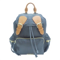 黑色 帆布 Backpack 後背包【BURBERRY 巴寶莉】 4016622