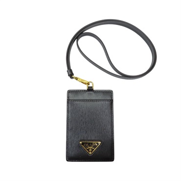 黑色 牛皮 Saffiano 證件夾 1MC007【PRADA 普拉達】 1MC007