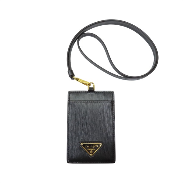 黑色 牛皮 Saffiano 證件夾 1MC007【PRADA 普拉達】 1MC007