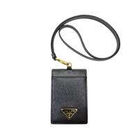 黑色 牛皮 Saffiano 證件夾 1MC007【PRADA 普拉達】 1MC007