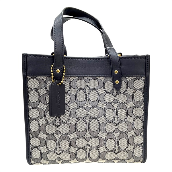 藍色 帆布 Field Tote 22 兩用包 C3865【COACH 寇馳】 C3865