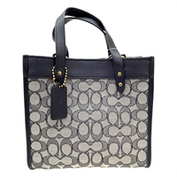 藍色 帆布 Field Tote 22 兩用包 C3865【COACH 寇馳】 C3865