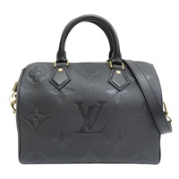 黑色 原花 牛皮 壓紋 Speedy Bandouliere 25 兩用包【LOUIS VUITTON LV 路易威登】 M58951