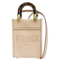 粉膚色 牛皮 肩背包【FENDI 芬迪】 8BS051