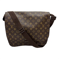 棕色 原花 帆布 Beaubourg MM Messenger 肩背包【LOUIS VUITTON LV 路易威登】 M97038