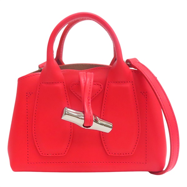 紅色 牛皮 le roseau XS 兩用包【Longchamp 瓏驤】